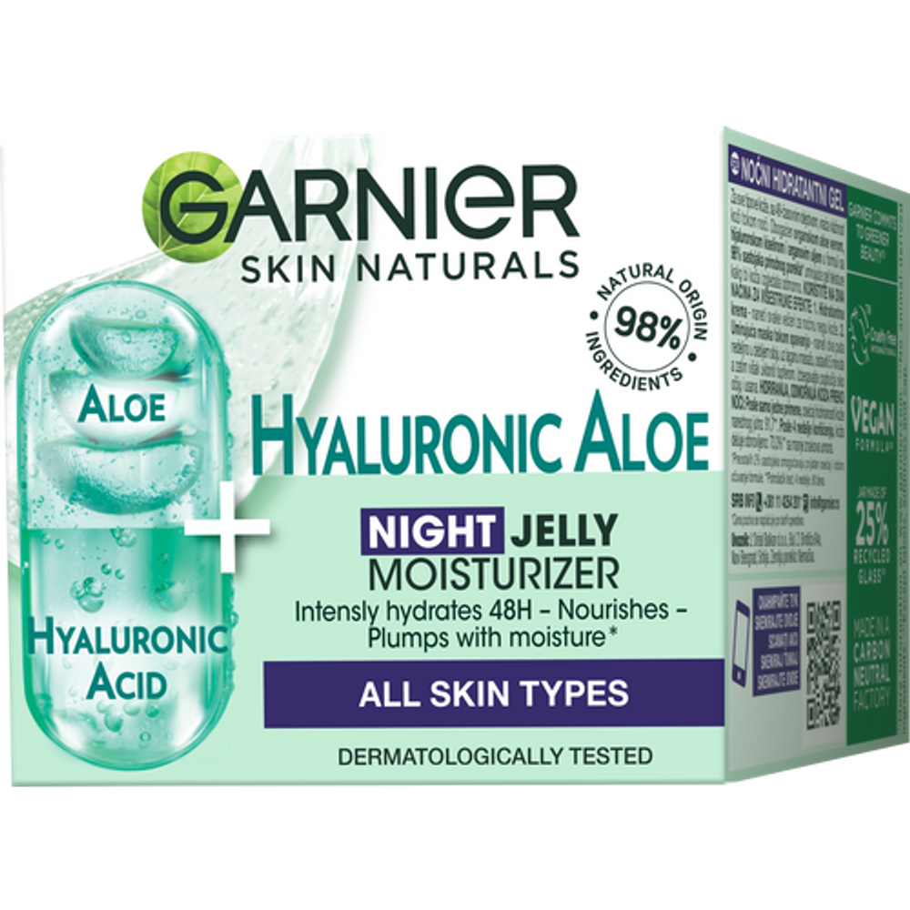 Garnier Skin Naturals noćna krema za lice Hyaluronic Aloe Jelly 50ml slika 2