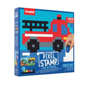 Trodat Pixel Stamp, edukativna igra sa pečatima, vozila