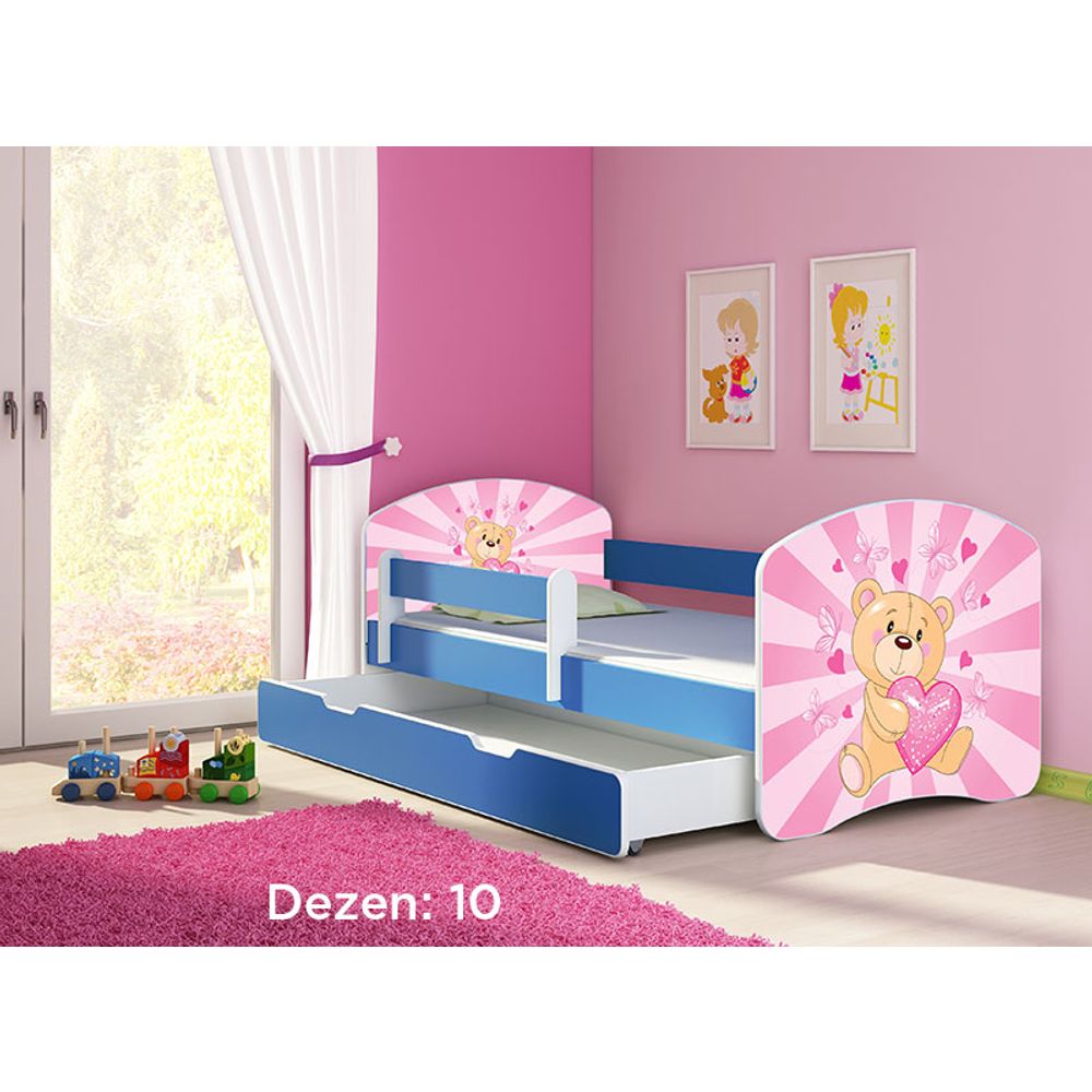 ACMA Dječiji krevet Acma II sa ladicom Blue - 180x80cm - Dezen 10 slika 2