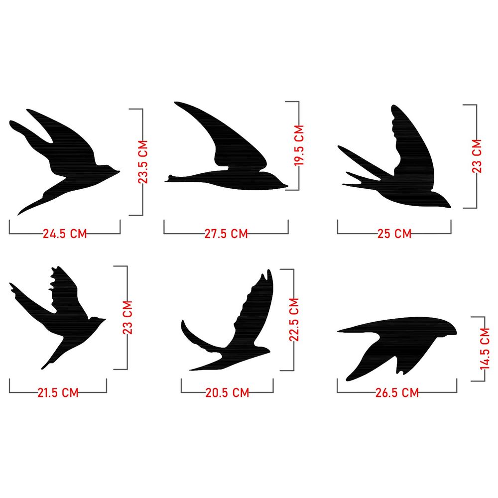 Decorative metal wall accessory Umudo, colour: black slika 7
