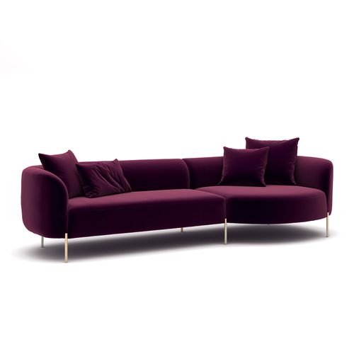 Ugaona Sofa Macaroon - Fuchsia Fuchsia slika 4