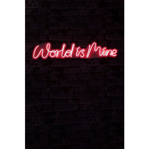 Wallity Ukrasna plastična LED rasvjeta, World is Mine - Red slika 2