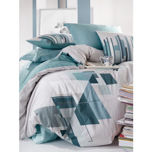 Nesto - Petrol Petrol Green
White Ranforce Double Quilt Cover Set slika 2