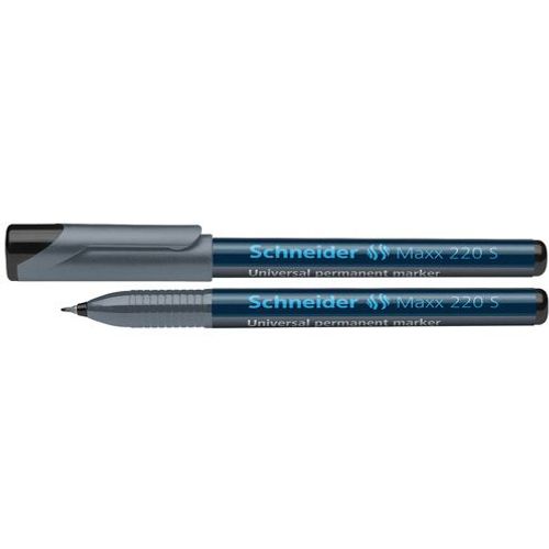 Flomaster Schneider, permanent marker, OHP Maxx 220 S, 0,4 mm, crni slika 2