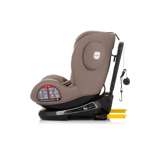 Chipolino autosjedalica I-SIZE 40-150 cm ISOFIX 360 "PEAK" macadamia slika 4