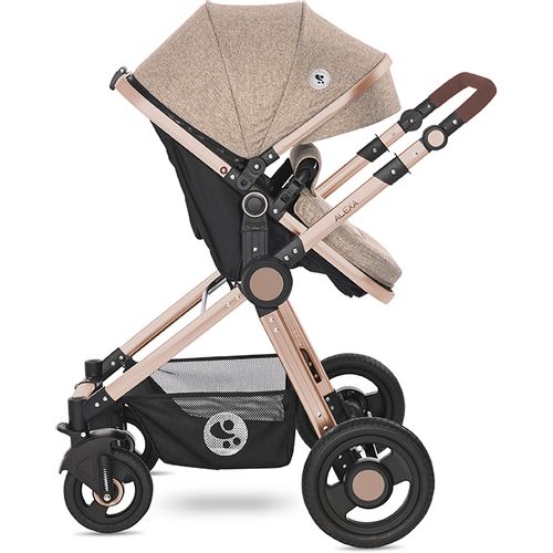 LORELLI ALEXA Kolica 3u1 Pearl Beige: Košara + Autosjedalica + Zimska Navlaka (0mj+) - (do 15kg/96cm) slika 6