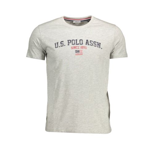 US POLO SHORT SLEEVE T-SHIRT MAN GRAY slika 1