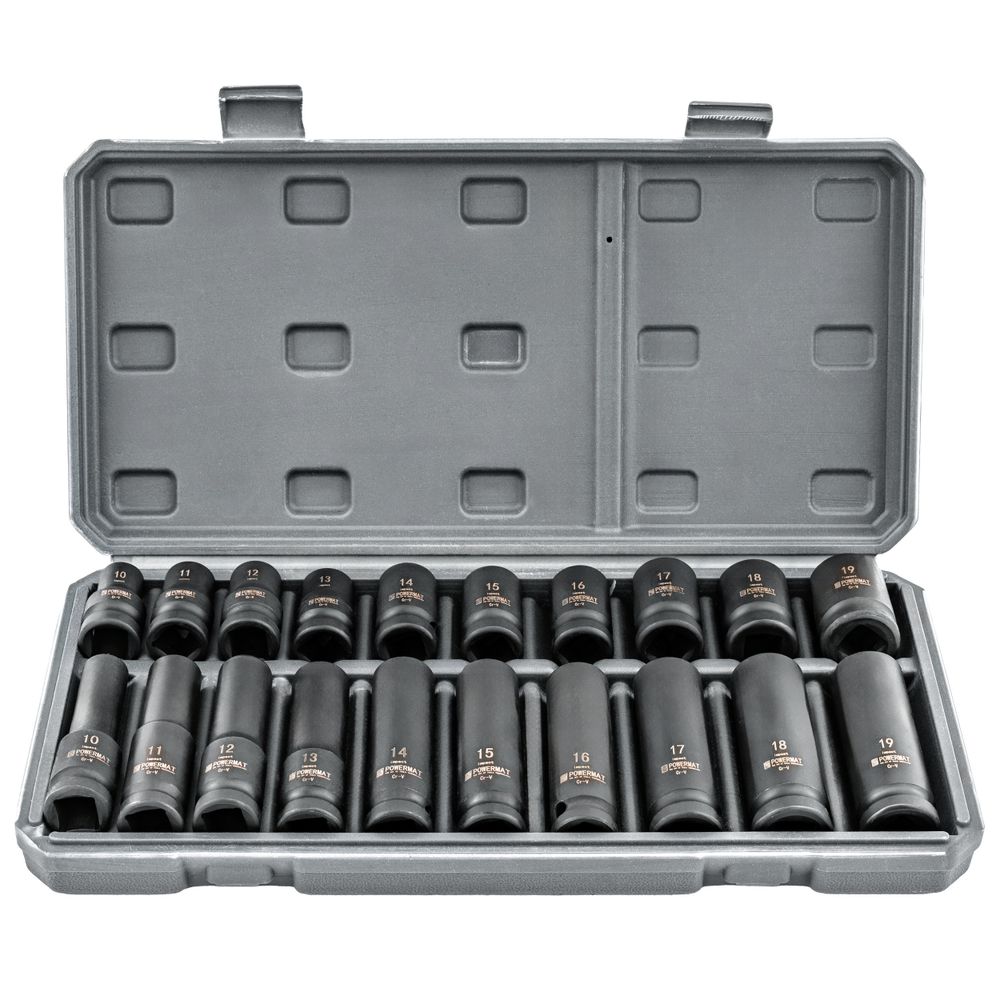 Set udarnih nasadnih ključeva HEX – 20 dijelova, 1/2" slika 3