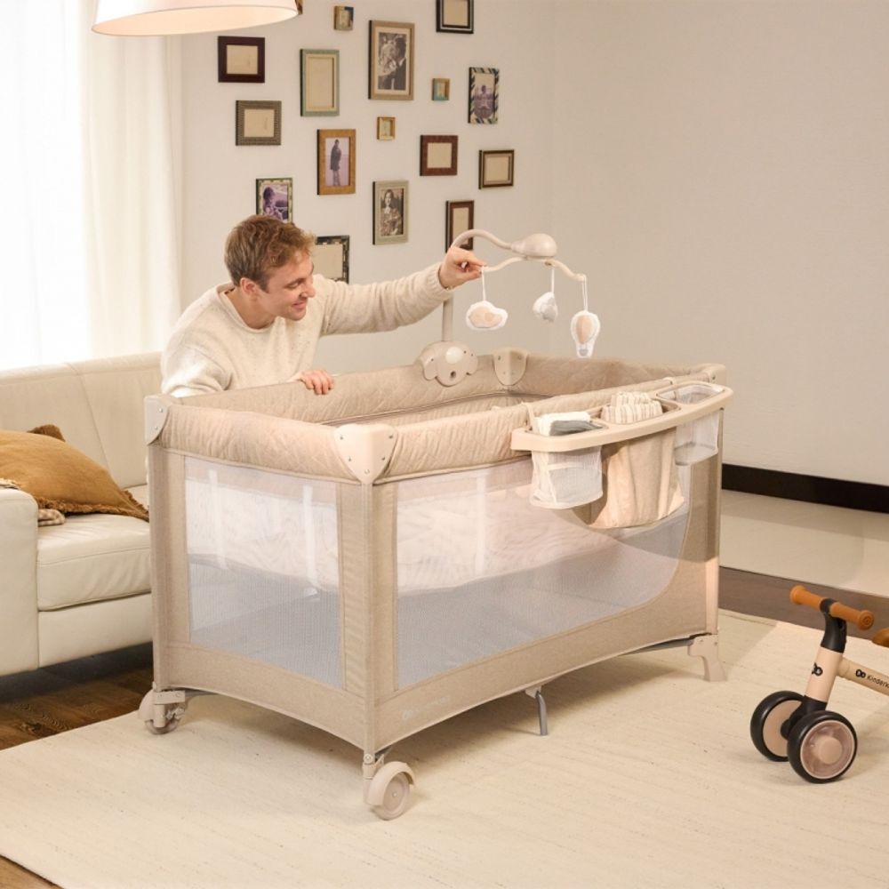 Kinderkraft Vikend krevetac Leody Up, Beige slika 6