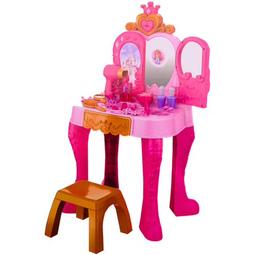 Dječji toaletni stolić s dodacima za senzor pokreta - Ružičasta boja slika 2