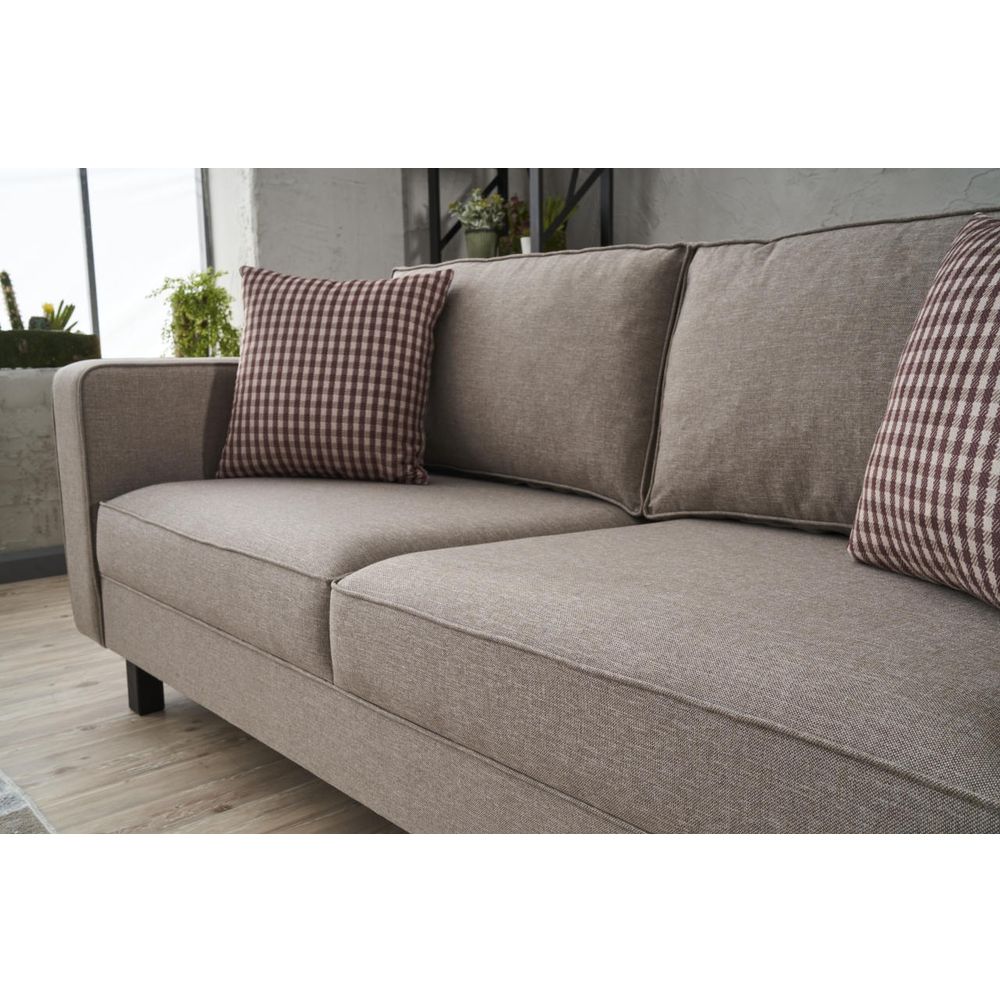 Kale Linen - Krem Dvosjed Sofa slika 5
