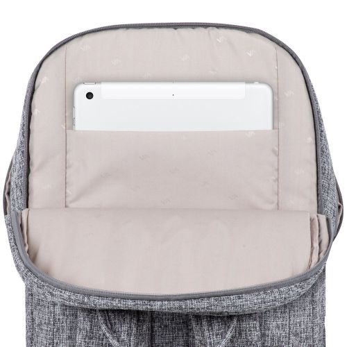 Ruksak RivaCase 15.6" Anvik 7962 Light Grey laptop backpack slika 6