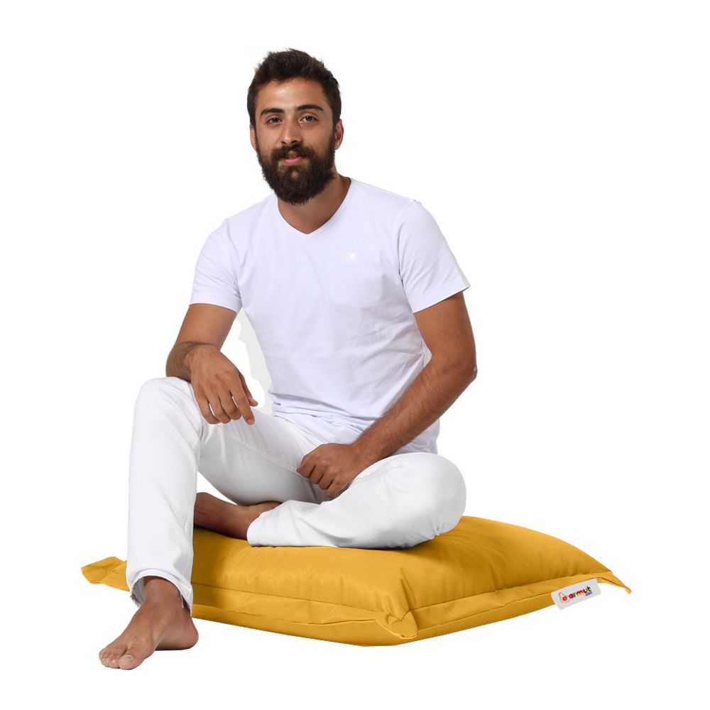 Jastučić Pouf 70x70 - Žuti Jastučić za Baštu slika 3