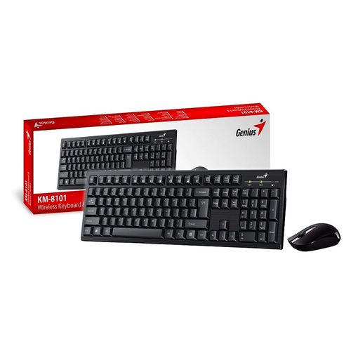 GENIUS Smart KM-8101 Wireless USB YU crna tastatura + miš slika 3