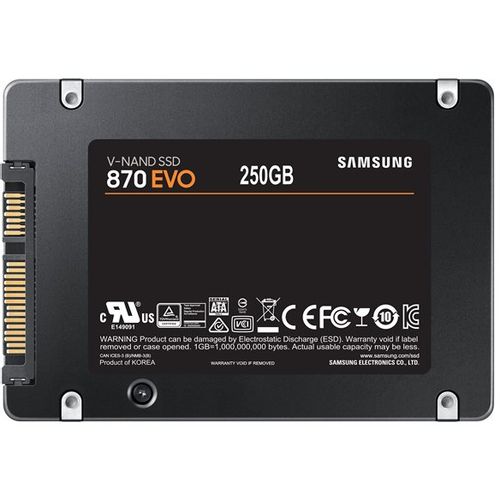 SAMSUNG SSD 870 EVO 250GB SATA3 2.5inch MZ-77E250B/EU slika 1