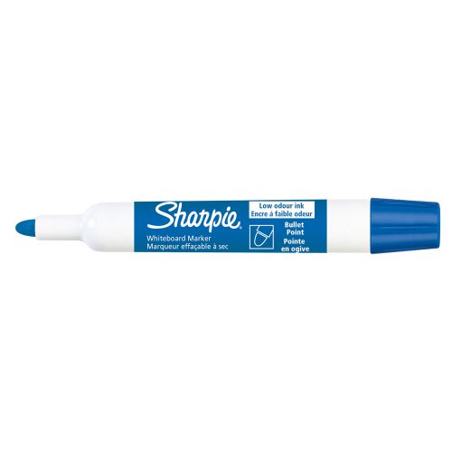 Marker za ploču SHARPIE BULLET 1/12 plavi okrugli vrh kutija slika 1