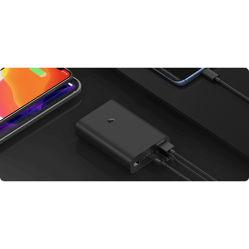 Xiaomi Mi prenosivi punjač Power Bank 3 Ultra Compact 10000mAh USBx2  Micro USB  USB Type-C crna slika 9