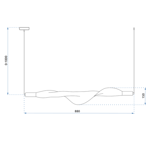 Stropni luster LED APP1446-CP Black slika 4