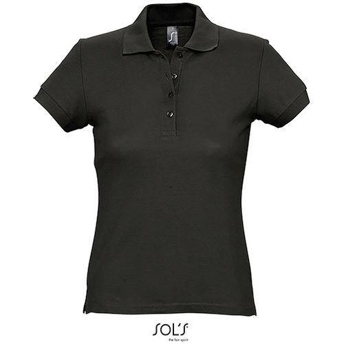 PASSION ženska polo majica sa kratkim rukavima - Crna, XL  slika 5