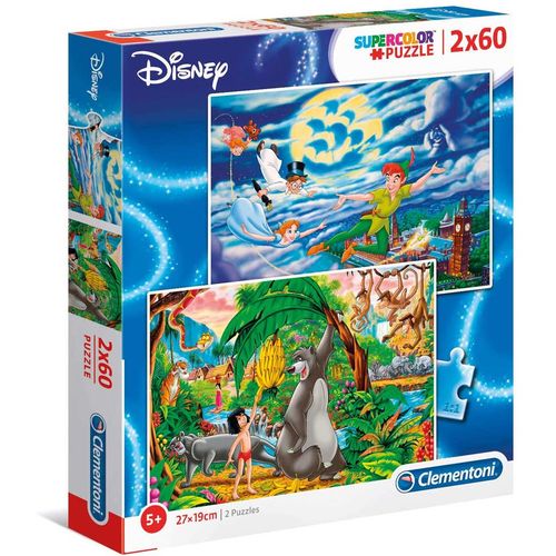Clementoni Puzzle 2X60 Peter Pan + The Jungle Book 2020 slika 1