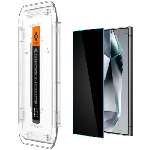 Spigen - Glas.tR EZ-FIT (2 kom) za Samsung Galaxy S24 Ultra - Privacy slika 2