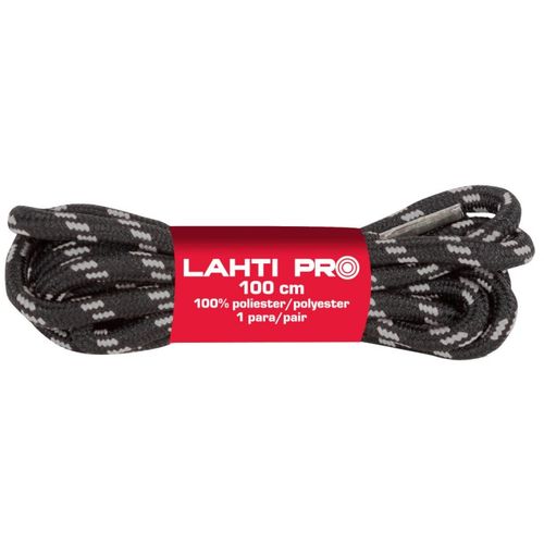 LAHTI PRO vezice okrugle za obuću crne-sive 100cm l9040200 slika 1