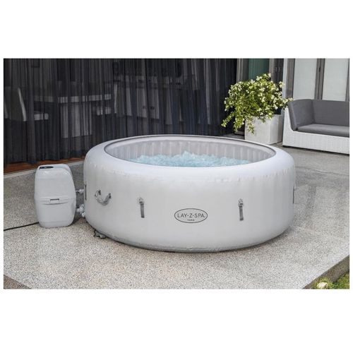 Masažni bazen-Jacuzzi na napuhavanje Bestway 196*66cm - sivi + pozadinsko osvjetljenje slika 5