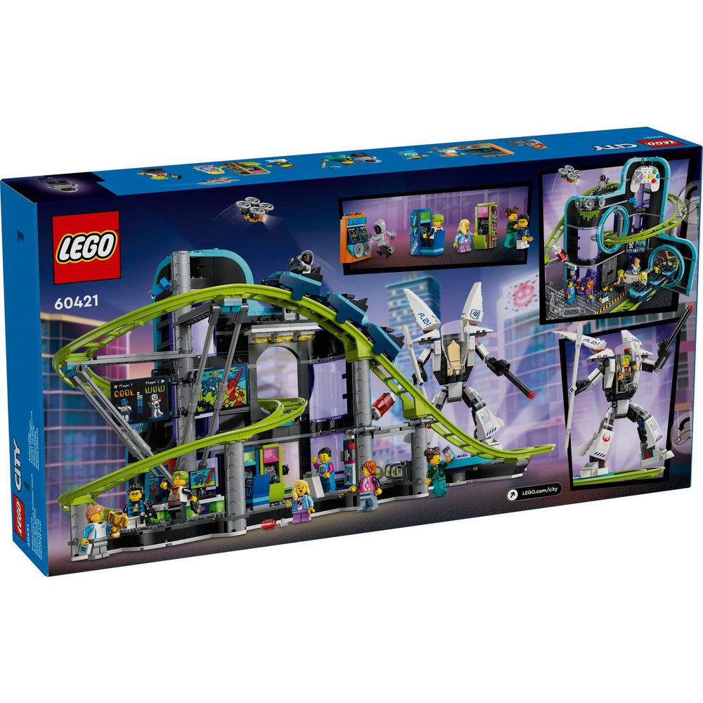 LEGO 60421 Rollercoaster park Robotski svijet slika 11