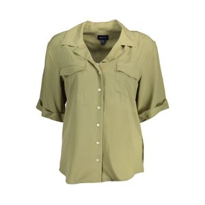 GANT WOMEN'S SHORT SLEEVE GREEN SHIRT