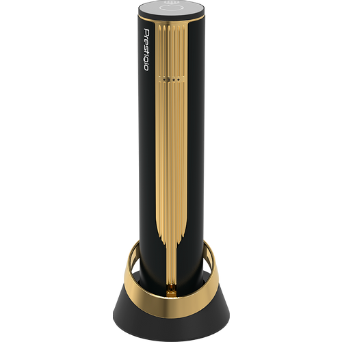 Prestigio Maggiore, smart wine opener, 100% automatic, opens up to 70 bottles without recharging, foil cutter included, premium design, 480mAh battery, Dimensions D 48*H228mm, black + gold color. slika 1