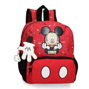 Ranac 28 cm, predškolski Mickey Things, crveni, Disney
