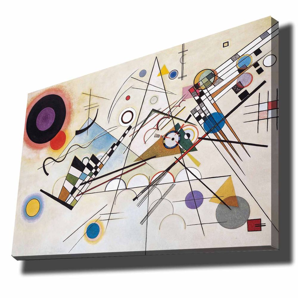 Višebojna dekorativna slika "Kandinski ritam"na platnu slika 2