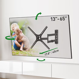 Barkan BM343 13"-65" 4-pokretni patentirani TV zidni nosač crni