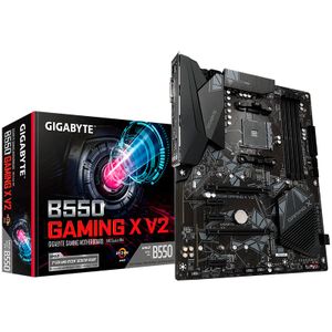 GIGABYTE Main Board Desktop AMD B550, AM4, 4 x DDR4, DVI-D/HDMI, 2xPCIE x16 , 3xPCIE x1, ALC887 , 2x M.2 , 4 x SATA, ATX