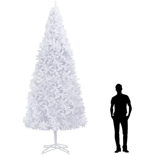 Umjetno božićno drvce 400 cm bijelo slika 8