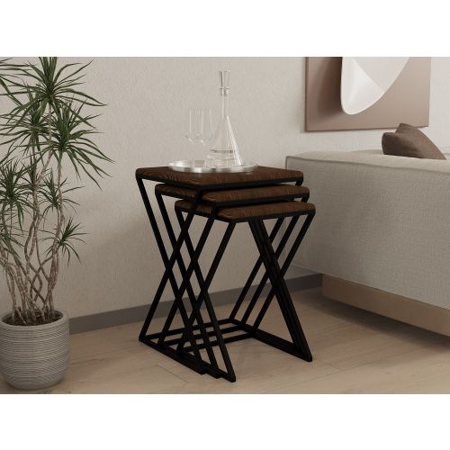 Z Zigon - Walnut Walnut
Black Nesting Table (3 Pieces) slika 1