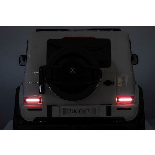 Licencirani auto na akumulator Mercedes G63 XXL 24V 4x4 - DVOSJED - bijeli slika 8