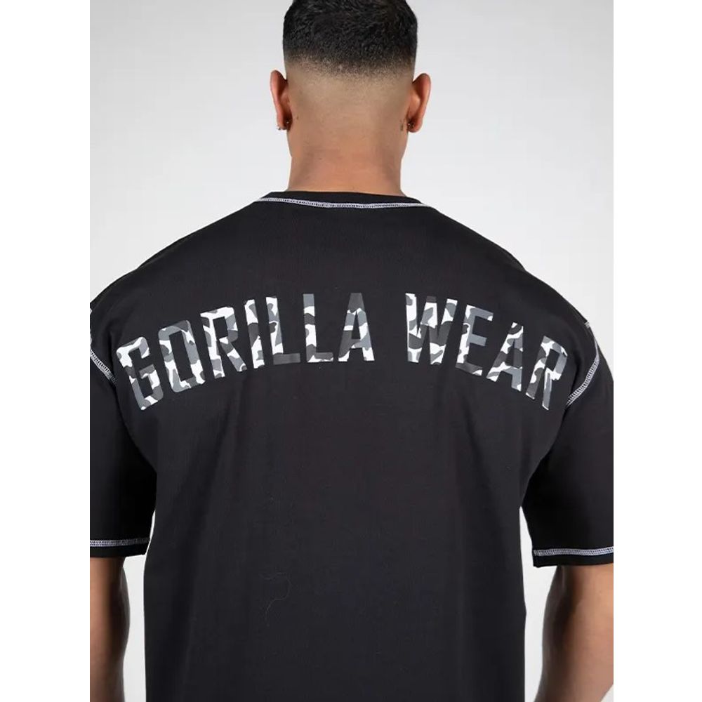 Gorilla Wear SAGINAW Oversized majica, Crna slika 3