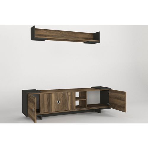 Woody Fashion TV jedinica, Antracit Orah, Tetra - Anthracite, Walnut slika 7