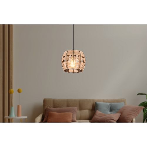 Barril Jute Camel Chandelier slika 1