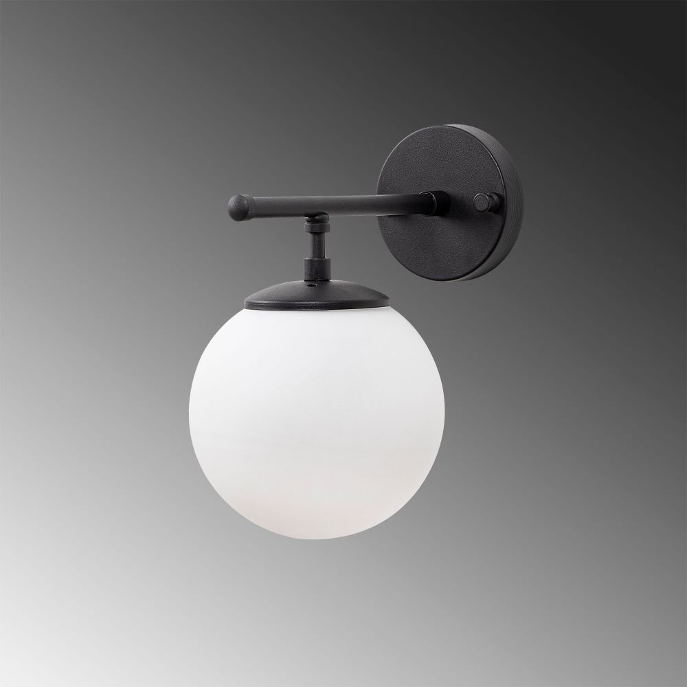 Roe - 10715 Crna i Krem Zidna Lampa slika 3