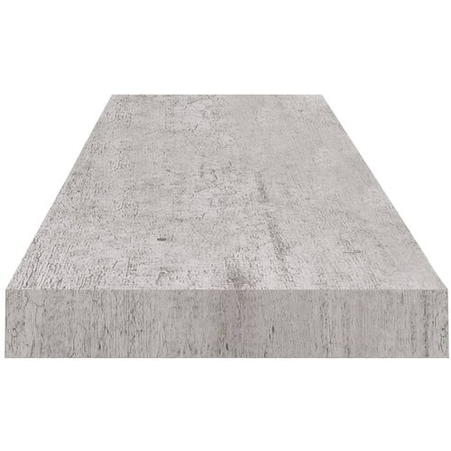 Plutajuća zidna polica siva boja betona 90 x 23,5 x 3,8 cm MDF slika 5