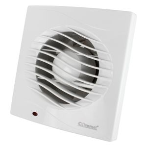 Ventilator  220 V,50 Hz, 12 W, 130 m³/h ,34 db, fi 98mm
sa integriranom dvokrilnom zaklopkom 