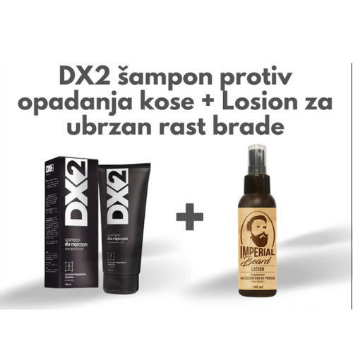 DX2 Šampon protiv  opadanje kose + losion za rast brade slika 1