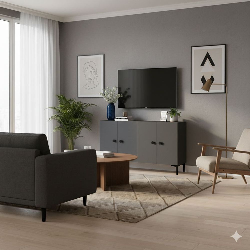 Konzola Pella 120 u antracit boji slika 4