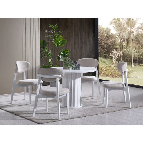 Silva - White White Dining Table slika 2