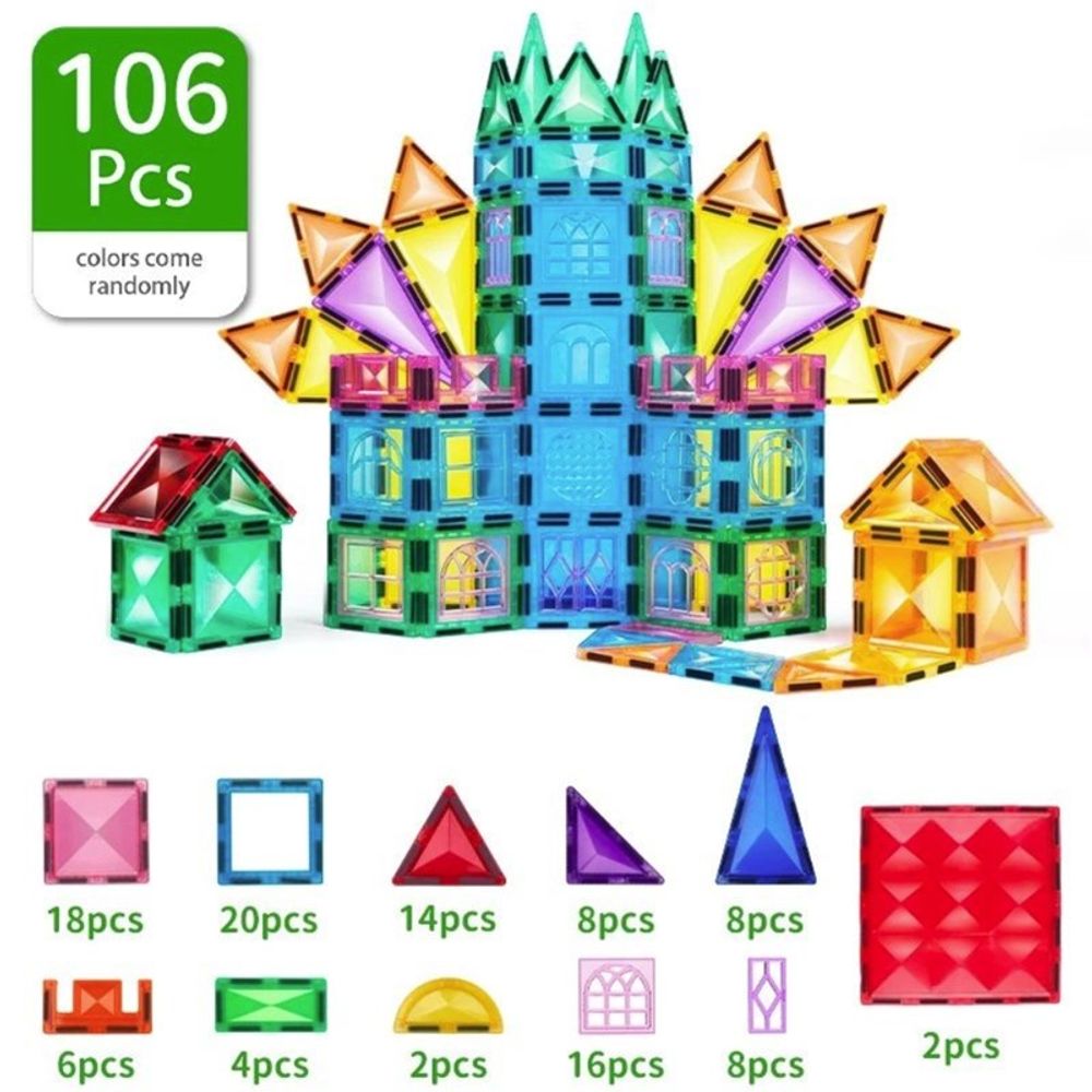 Magplayer Magnetne pločice za slaganje 106kom slika 3