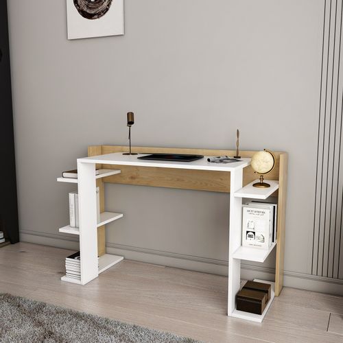 Çinar - White, Oak WhiteOak Study Desk slika 2