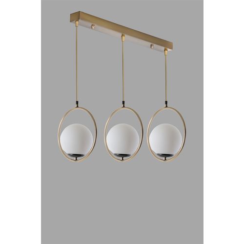 Ring 3 Lü Sıralı Beyaz Camlı Eskitme Sarkıt White
Copper Chandelier slika 3