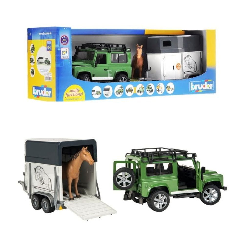 2592 LAND ROVER DEFENDER JEEP I PRIKOLICA SA KONJEM slika 1